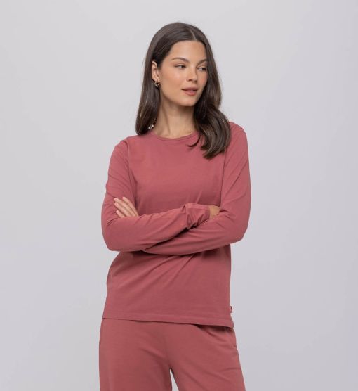 חולצת כותנה בייסיק ניקי ארוך